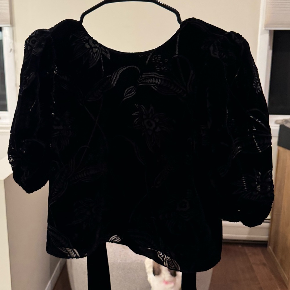 Black lace top
